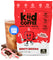 kiid coffee minty mocha package with cup, candy canes and chocolate on white background