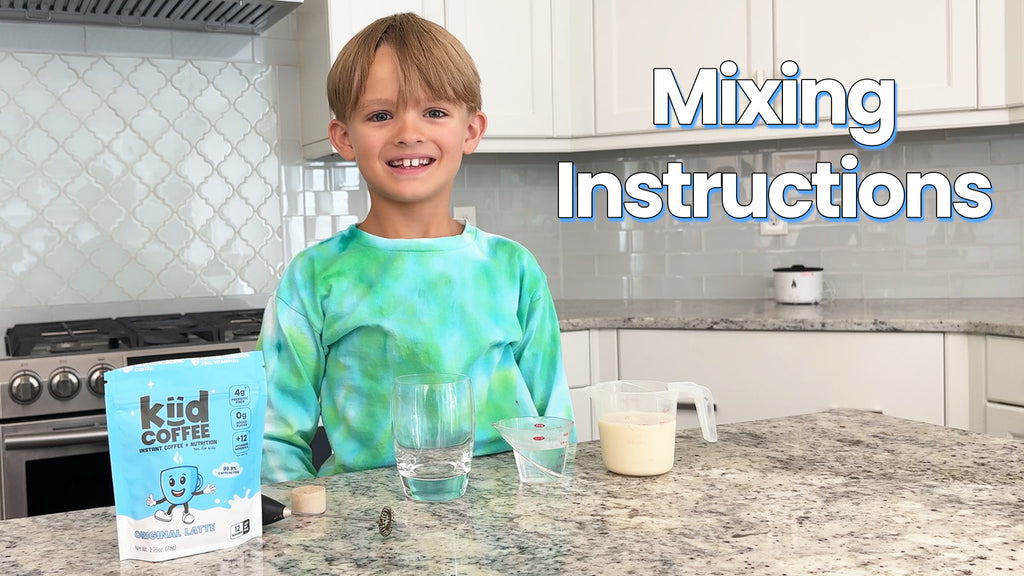 Kiid Coffee Mixing instructions - how to prepare the perfect coffee for kids