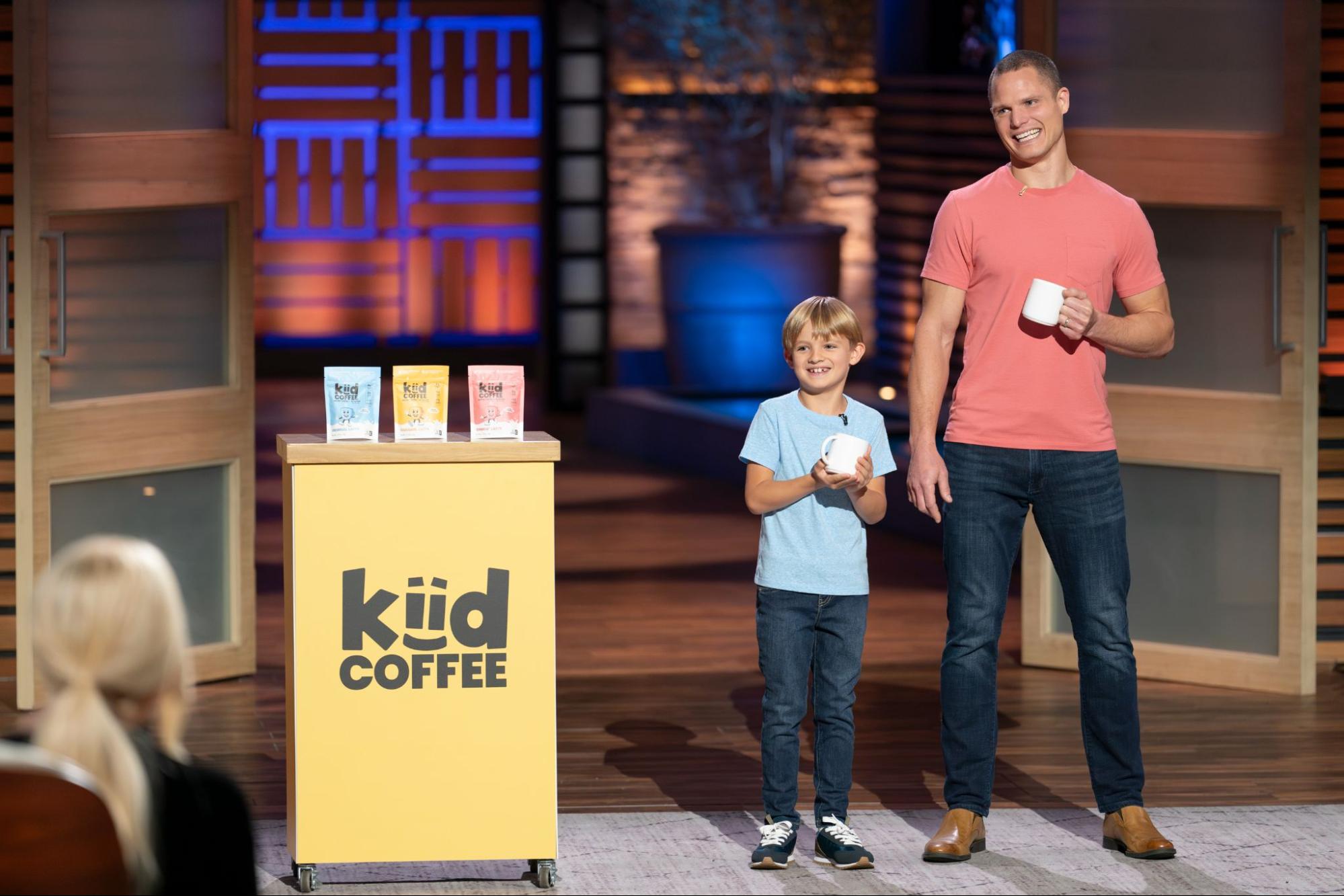 Ethan, the 7-year-old founder of Kiid Coffee